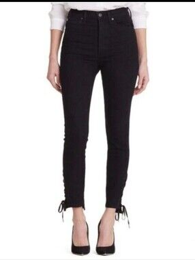 CoH "Olivia" Jeans, Size 32, Black, Ankle Ties